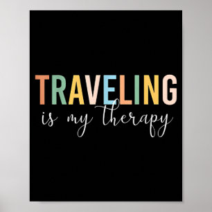 Poster Viajar é minha terapia 