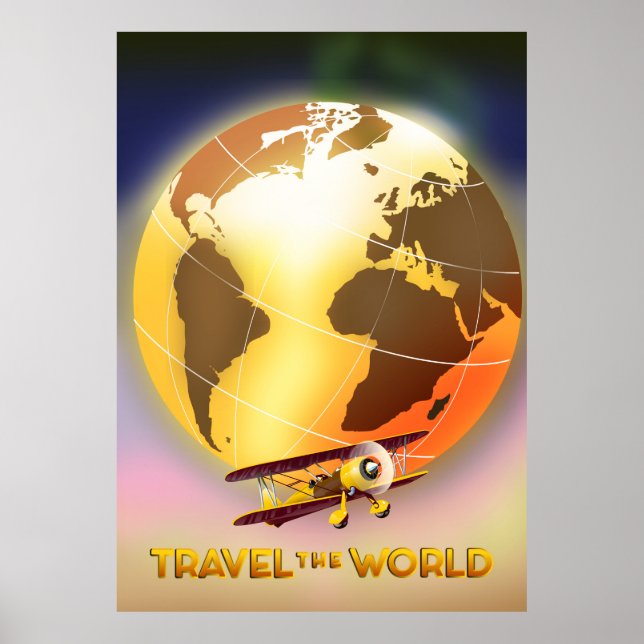 Poster Viajar pelo Mundo (Frente)