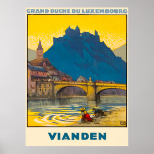 Poster Vianden, Luxemburgo