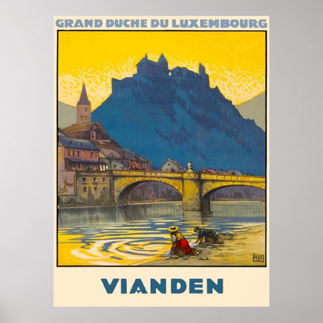 Poster Vianden, Luxemburgo (Frente)