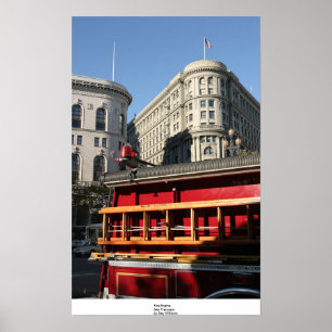 Póster Viatura de incêndio, San Francisco