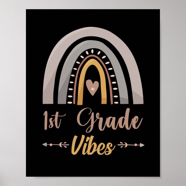 Poster Vibes da 1ª Série Arco-íris Volta às Aulas da Prim (Frente)