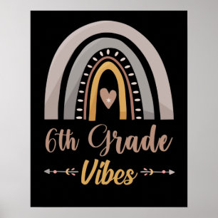 Poster Vibes da 6ª Série Arco-íris Sexta Série Volta às A