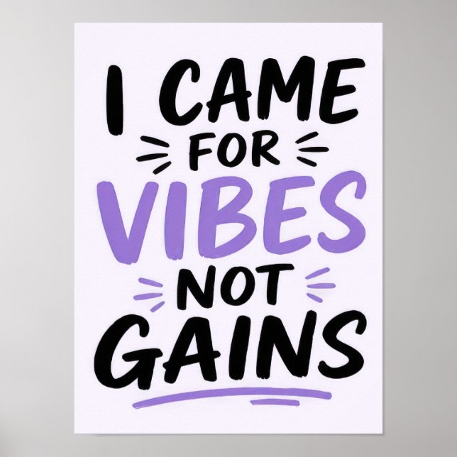 Poster Vibes de Academia (Frente)