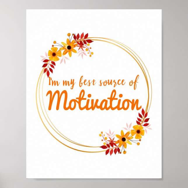 Poster vibes positivas palavras de motivação (Frente)