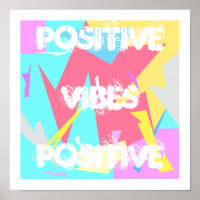 Vibes Positivos Colores de Pastel Abstrato