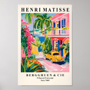 Poster Vibes Rosa Matisse Arte, Decoração de Beachy, Pare