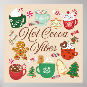 Poster Víblias de Natal de Cacau Quente