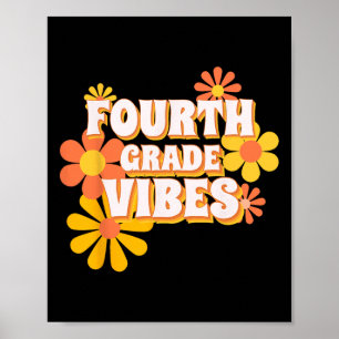Poster Víblias Do Quarto Grau Da Groovy Retro De Volta Ao