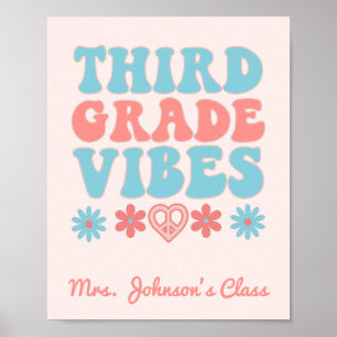 Poster Víblias do terceiro grau - Sala de aula retrorada