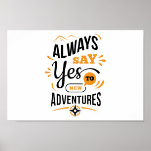 Poster Víblias positivas - Sempre diga SIM a novas inici