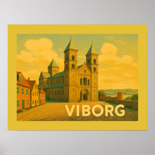 Poster Viborg Denmark Cathedral (Frente)