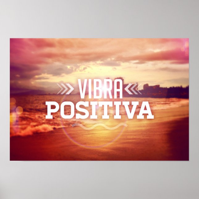 Poster Vibra Positiva - texto víbora positivo (Frente)