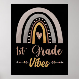 Poster Vibrações da 1ª Série Arco-íris Volta às Aulas da 