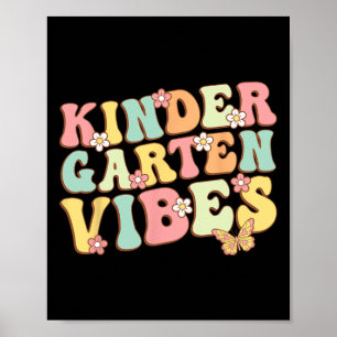 Poster Vibrações de Jardim de Infância Olá Professor de J