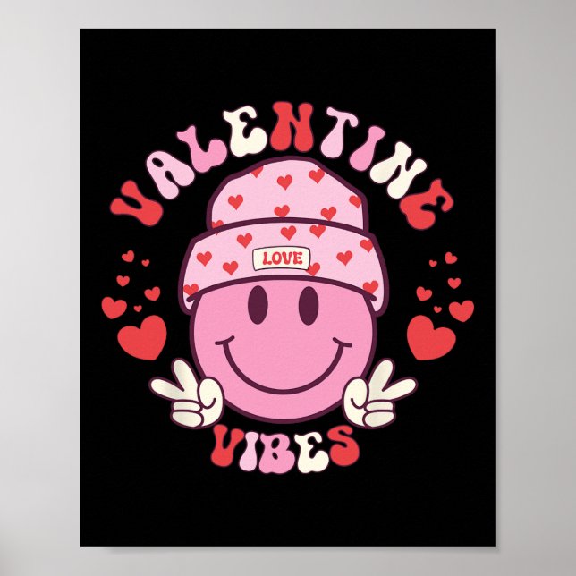 Poster Vibrações de Valentim Groovy Cara de Sorriso Dia d (Frente)