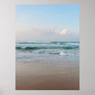 Poster Vibrações de Verão Monograma Ombre Praia Sol & A
