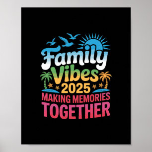 Poster Vibrações Familiares Férias 2025 Criando Memórias 