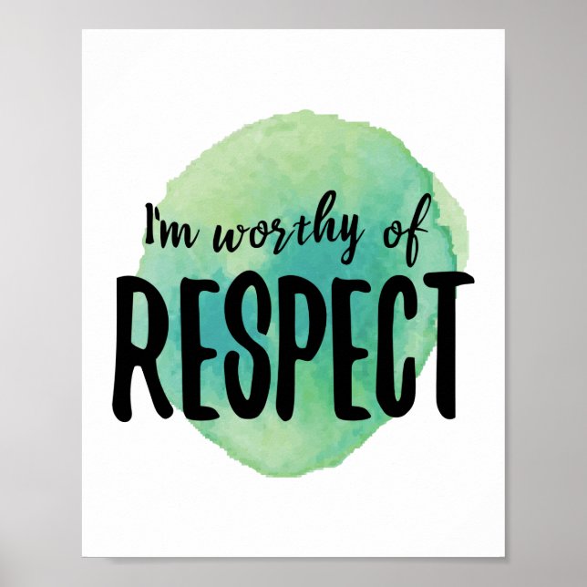 Poster vibrações positivas afirmações pelo amor próprio (Frente)