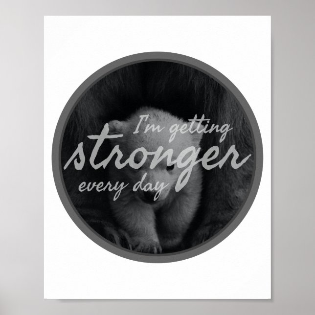 Poster vibrações positivas sobre a vida e a autoaceitação (Frente)