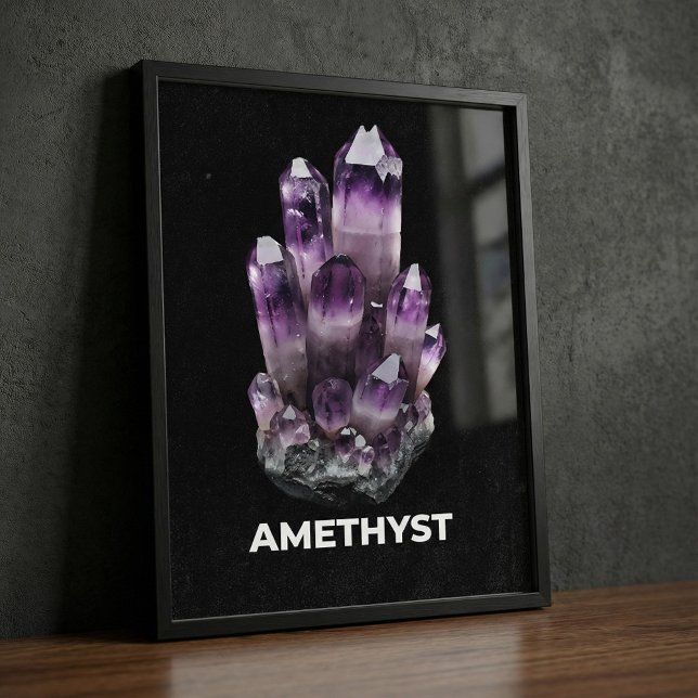 Poster Vibrant Amethyst Crystal (Criador carregado)
