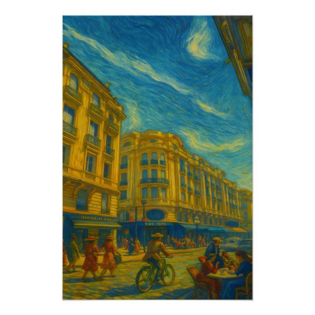 Póster Vibrant City Views (Frente)