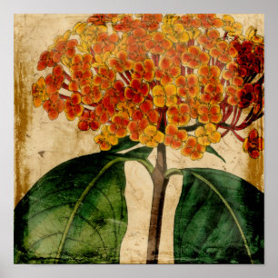 Poster Vibrant Floral I