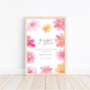 Poster Vibrant Summer Baby in Bloom Floral Wildflower