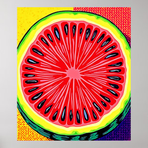 Poster Vibrant Watermelon Pop Art