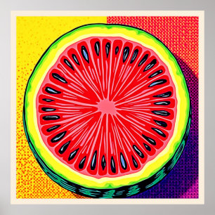 Poster Vibrant Watermelon Pop Art