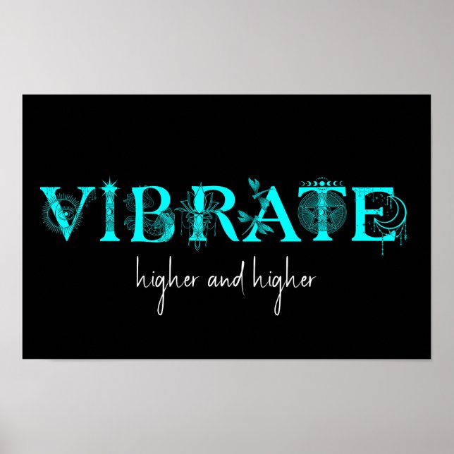 Poster Vibrate mais alto e mais alto Lotus dragonfly art (Frente)