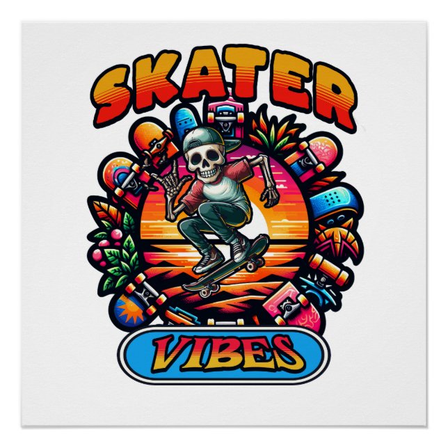 PÓSTER VÍBULOS DE SKATER! (Frente)