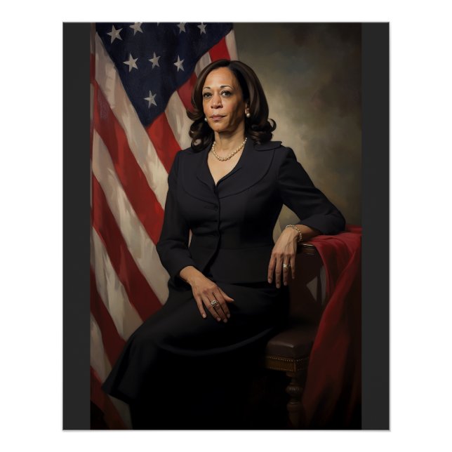 Póster Vice-Presidente Kamala Harris (Frente)