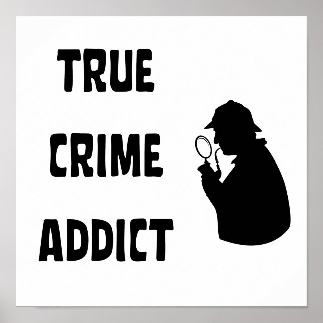 Poster Viciado em crimes reais (Frente)
