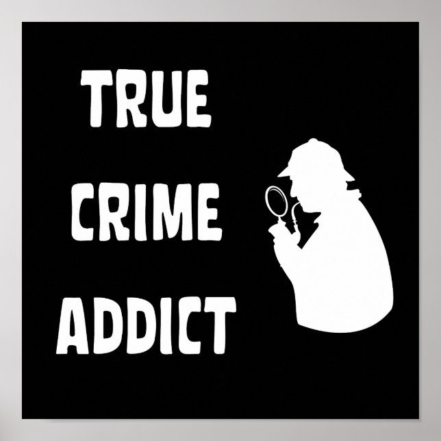 Poster Viciado em crimes reais (Frente)