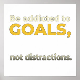 Poster Viciado em Design de cotação motivacional de obj