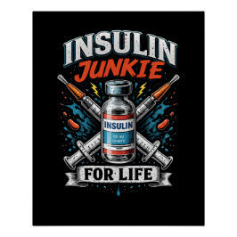 Póster Viciado em Insulina Para a Vida