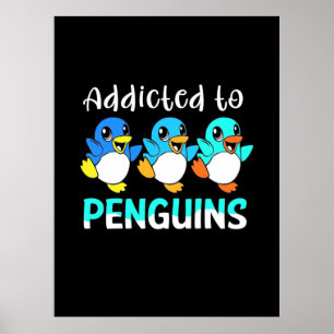 Poster Viciado Em Pinguins