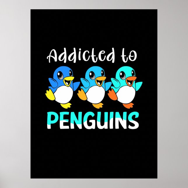 Poster Viciado Em Pinguins (Frente)
