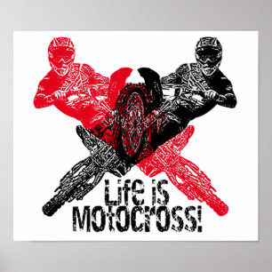 Póster Viciados da motocicleta