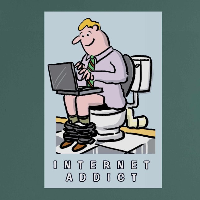 Poster Vício de computadores, Internet e Mídia Social (Criador carregado)