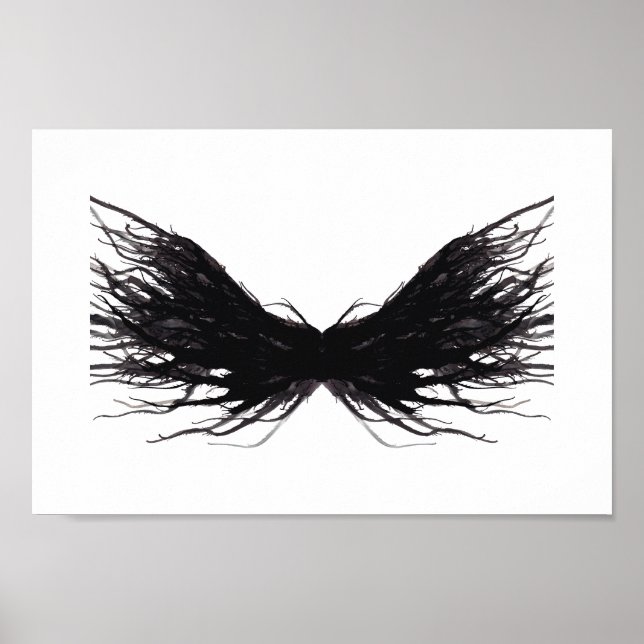 Poster Vícios e Virtudes Arte Abstrata de Tinta Alcoólica (Frente)
