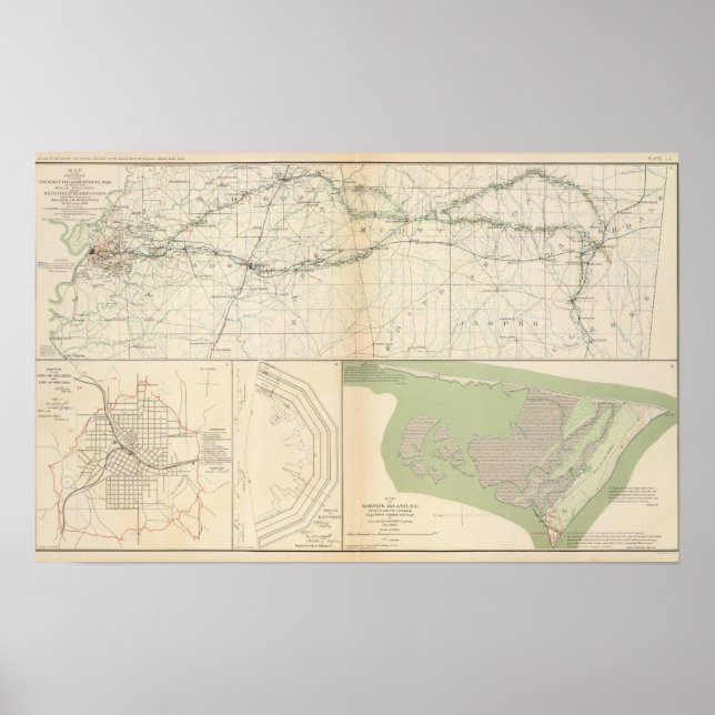 Poster Vicksburg Meridian, Miss (Frente)