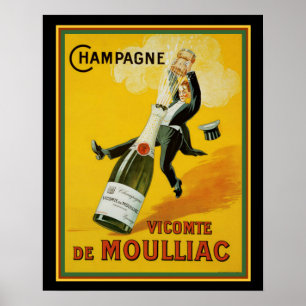Póster Vicomte de Moulliac Champagne 16 x 20