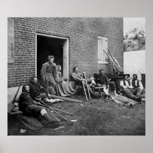 Póster Víctimas da guerra civil, 1864