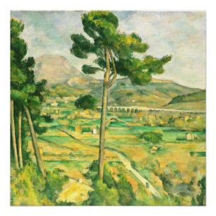 Póster Victoire e o Viaduto Paul Cezanne Poster