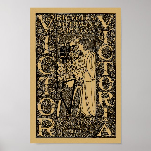 Poster Victor, Victoria Bicycle Ad (Frente)