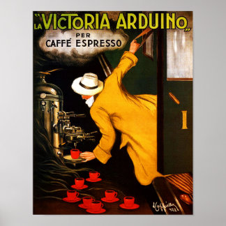 Poster Victoria Arduino Caffe Expresso Itália