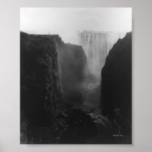 Póster Victoria Falls na Rodésia