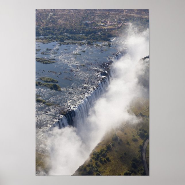 Poster Victoria Falls, Rio Zambesi, Zâmbia - (Frente)